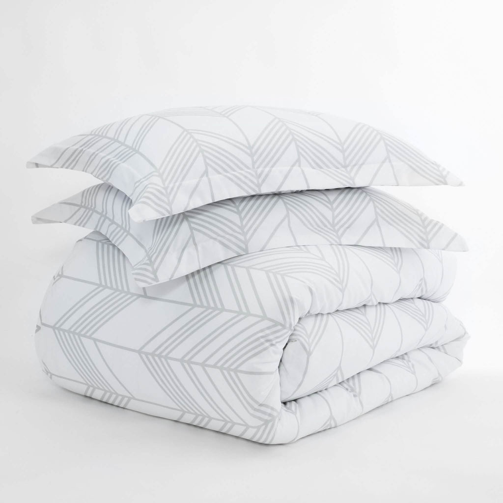 Ensemble de housse de couette 3 pièces : Motif chevron des Alpes