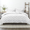 Ensemble de housse de couette 3 pièces : Motif chevron des Alpes