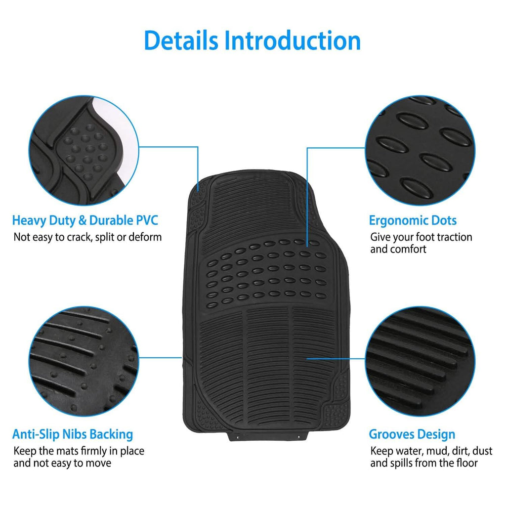 Ensemble de 3 tapis de sol automobiles