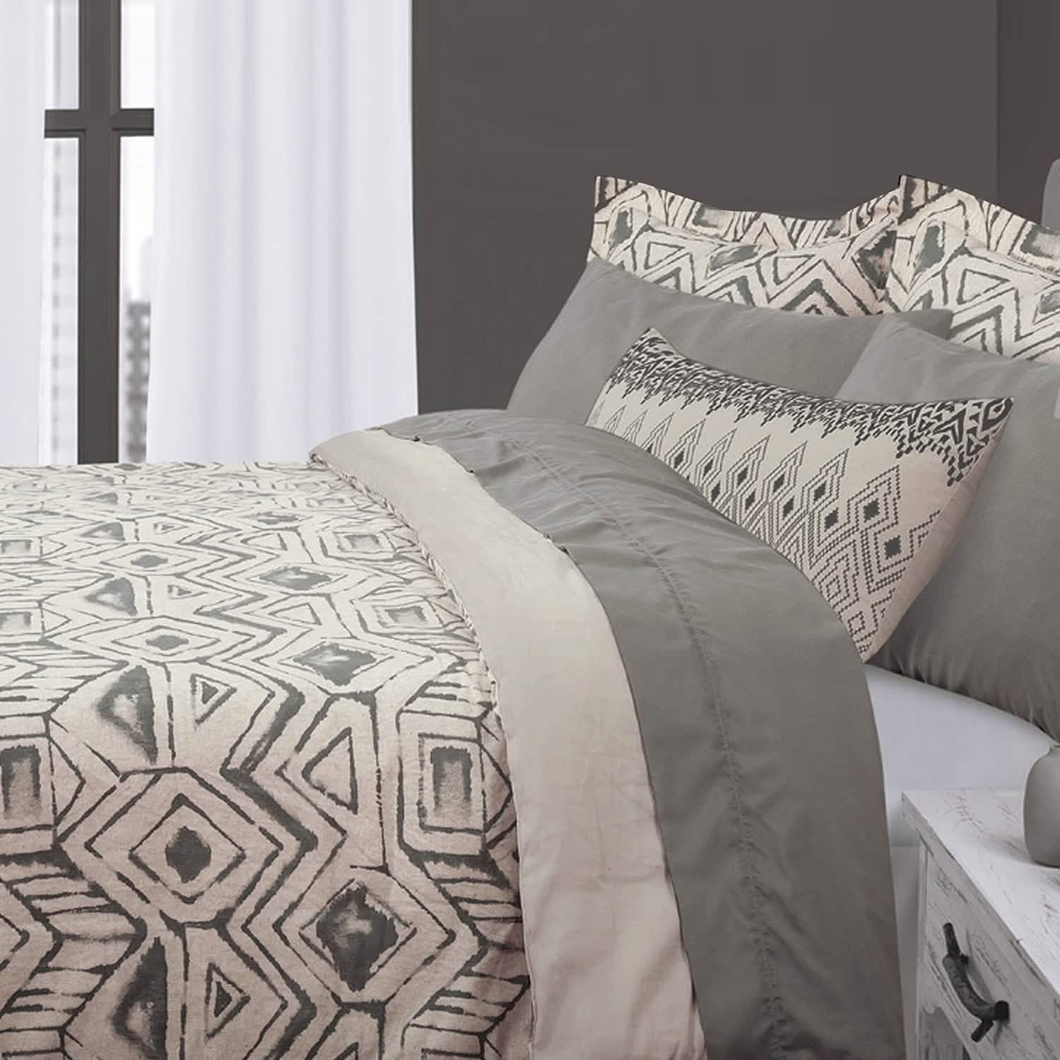 Ensemble 3 pièces : Couette en coton Mali
