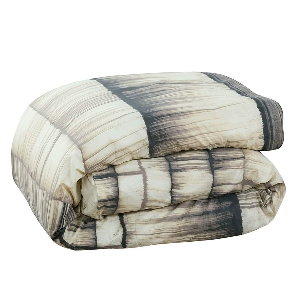 Ensemble de lit 3 pièces avec couette Stria Stripe Global