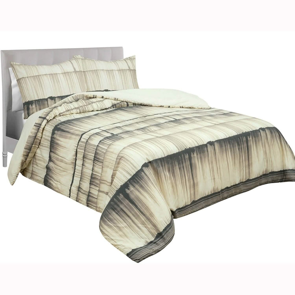 Ensemble de lit 3 pièces avec couette Stria Stripe Global