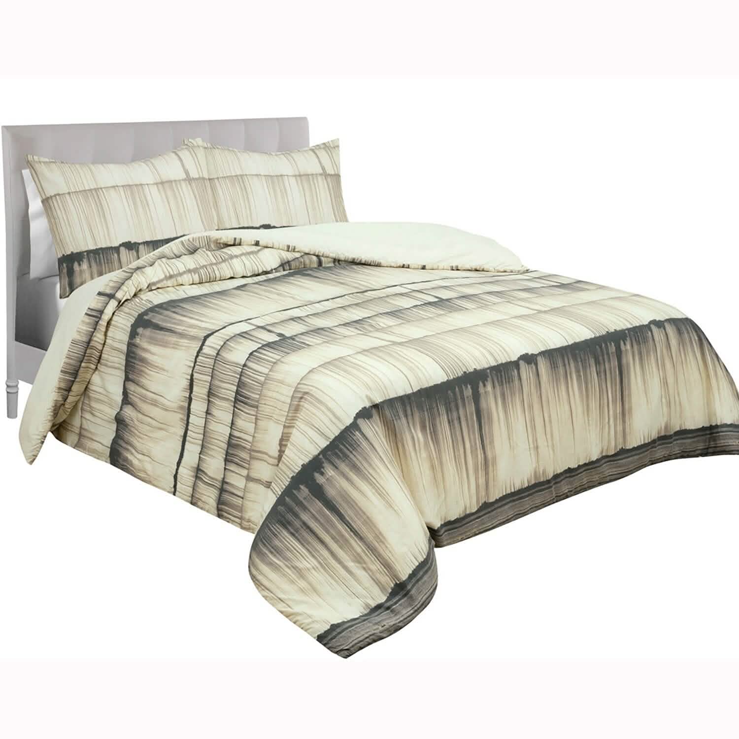 Ensemble de lit 3 pièces avec couette Stria Stripe Global