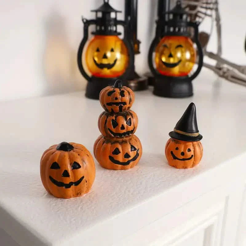 Lot de 3 : Décorations Citrouille d'Halloween