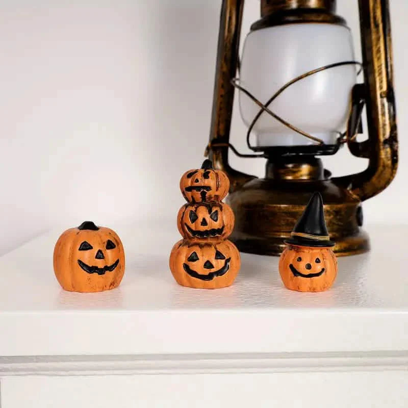 Lot de 3 : Décorations Citrouille d'Halloween