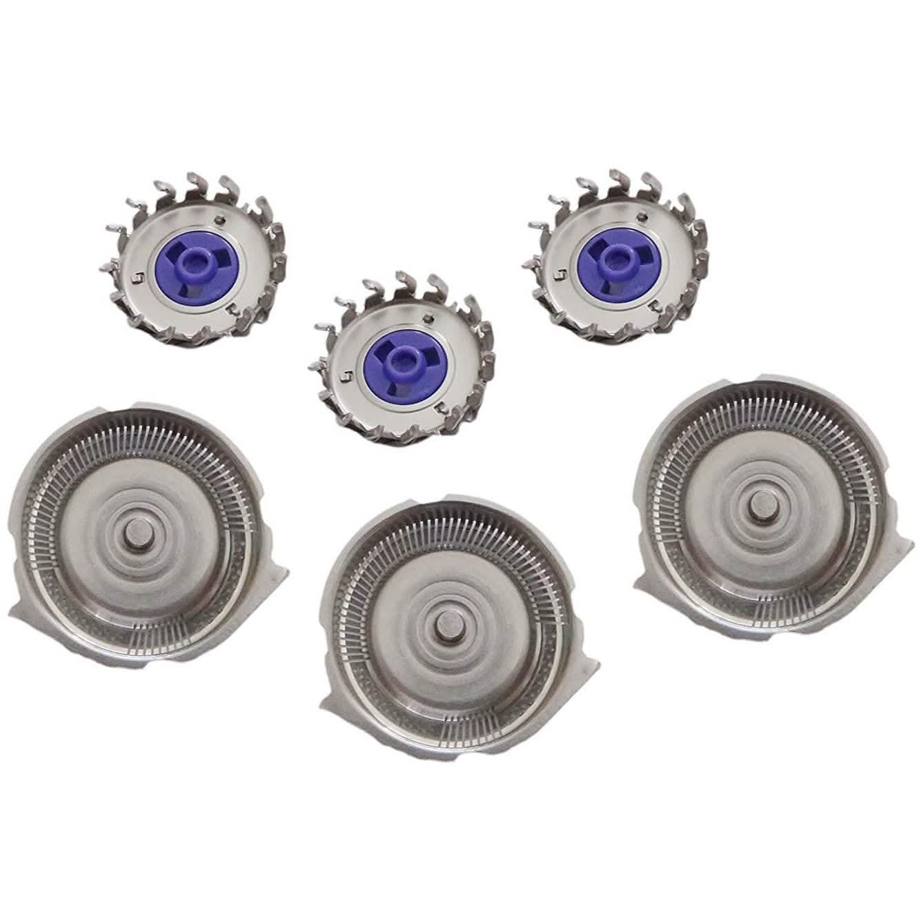 Lot de 3 : Têtes de rechange double précision HQ8 pour rasoirs Philips Norelco