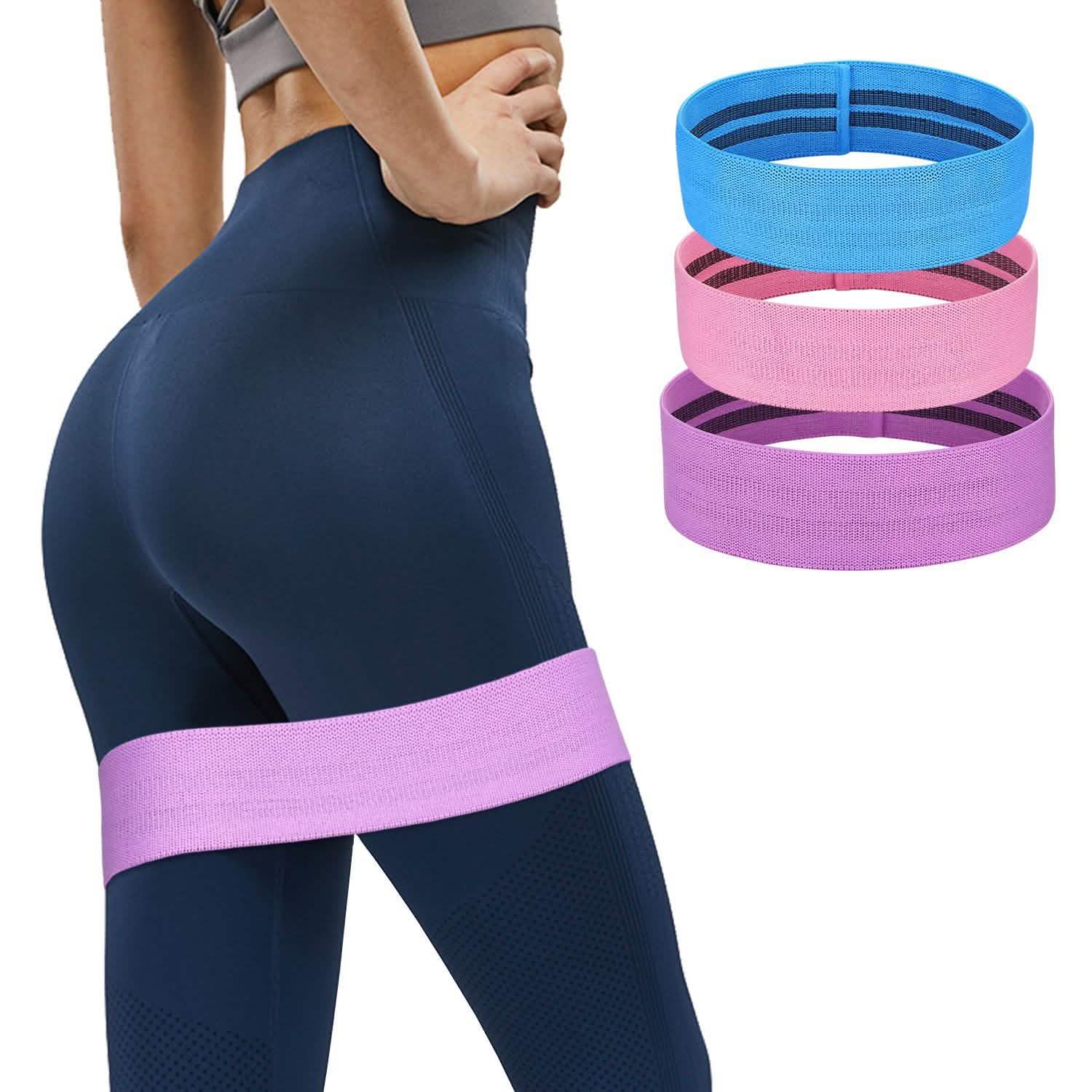 Ensemble de 3 bandes de résistance pour entraînement hanches et jambes