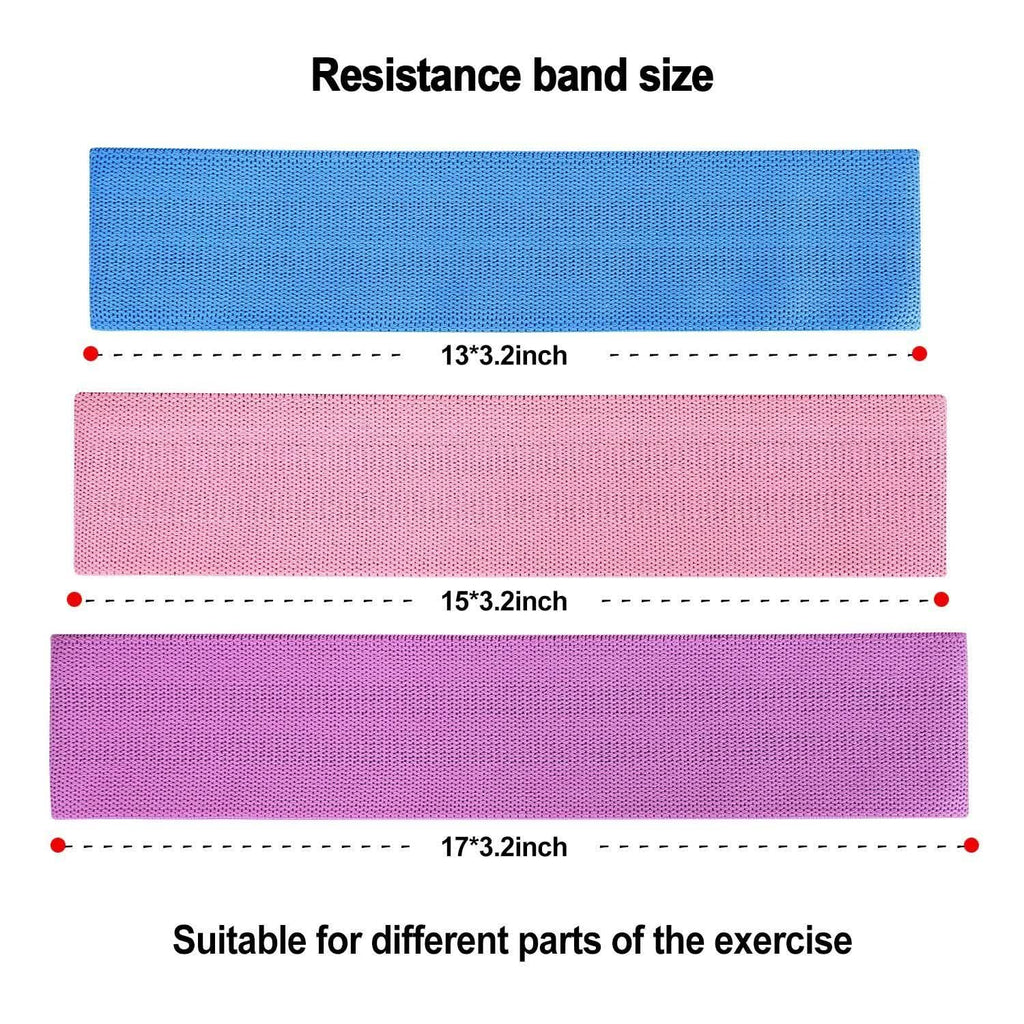 Ensemble de 3 bandes de résistance pour entraînement hanches et jambes