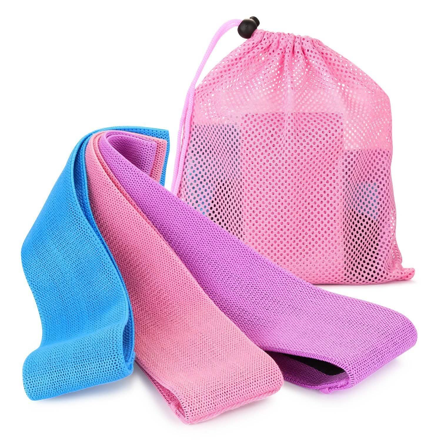 Ensemble de 3 bandes de résistance pour entraînement hanches et jambes