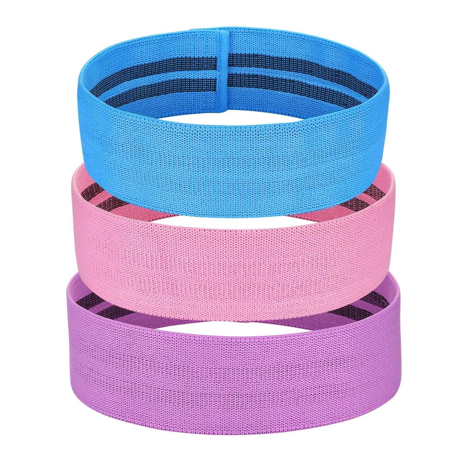 Ensemble de 3 bandes de résistance pour entraînement hanches et jambes