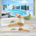Ensemble 3 pièces : Brosses sèches Blu Oasis Premium avec sac de voyage
