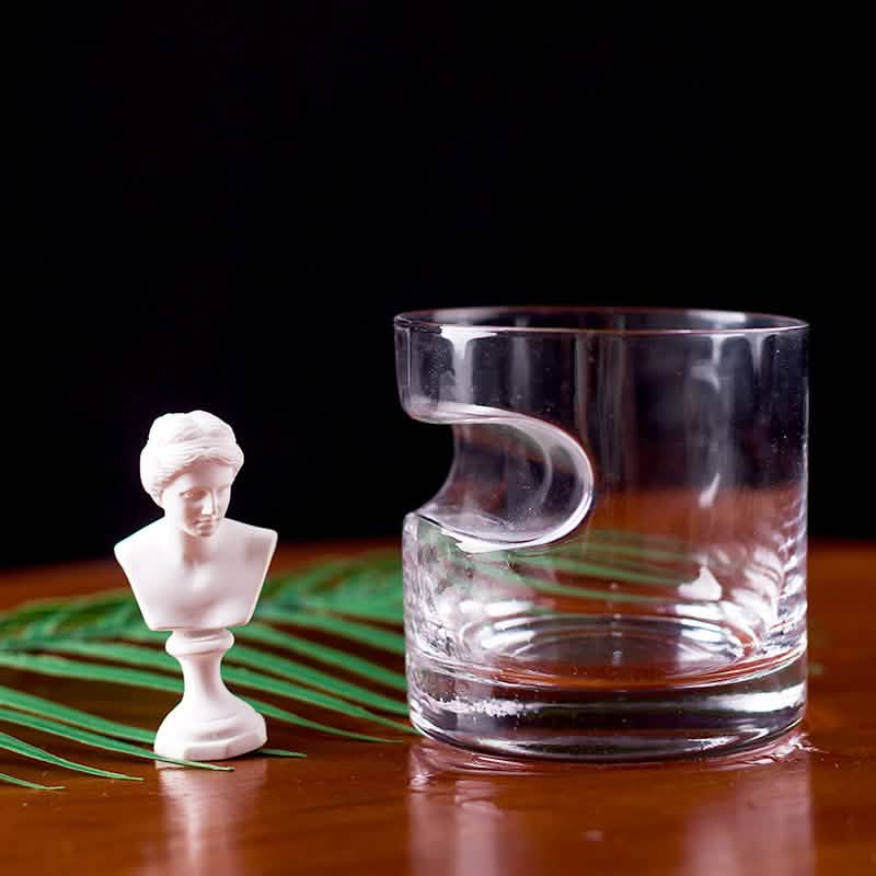 Ensemble 3 pièces : Verres à whisky avec support à cigare et coupe-cigare