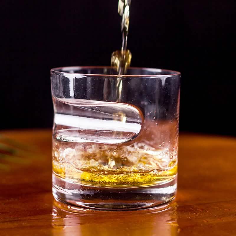 Ensemble 3 pièces : Verres à whisky avec support à cigare et coupe-cigare