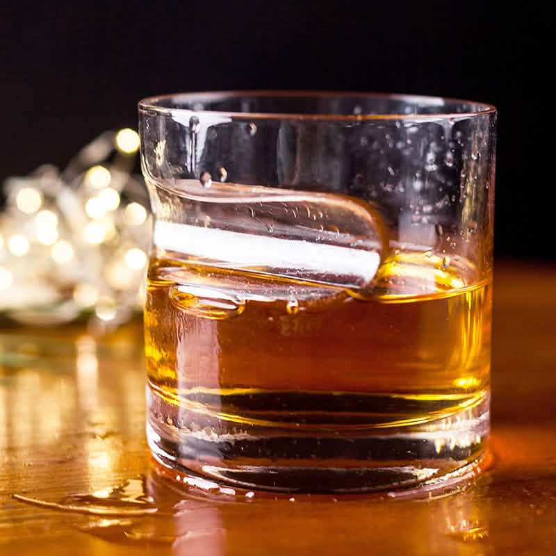 Ensemble 3 pièces : Verres à whisky avec support à cigare et coupe-cigare