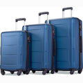 Ensemble de 3 valises rigides légères avec roulettes multidirectionnelles et cadenas TSA
