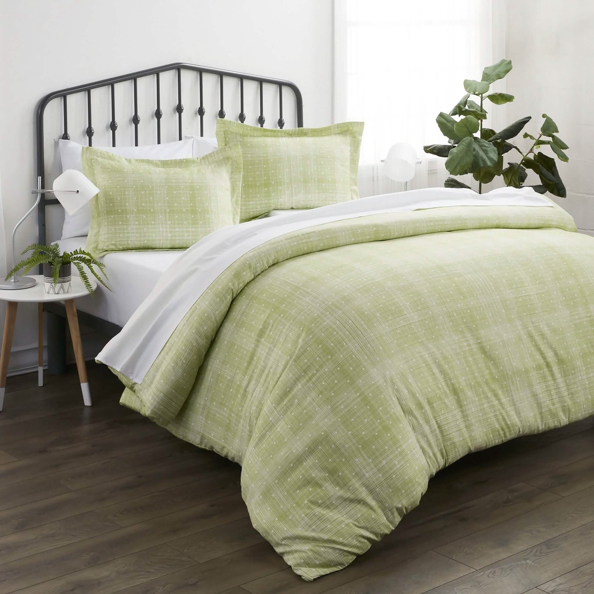 Ensemble 3 pièces : Housse de couette à pois