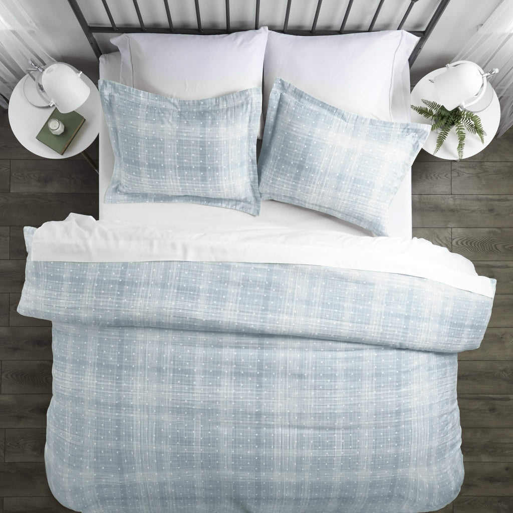 Ensemble 3 pièces : Housse de couette à pois
