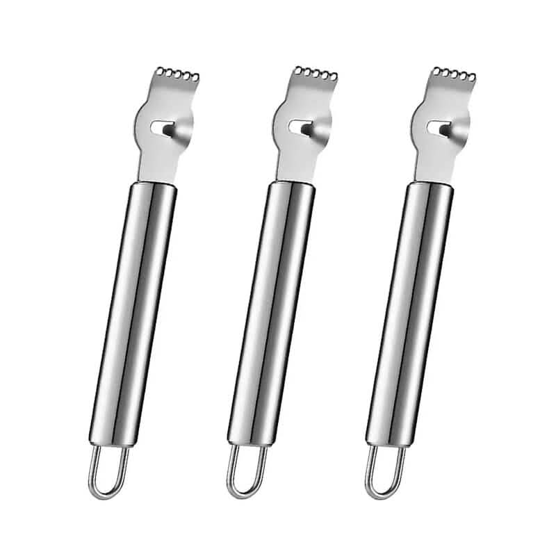 Lot de 3 : Zesteur Éplucheur en Acier Inoxydable