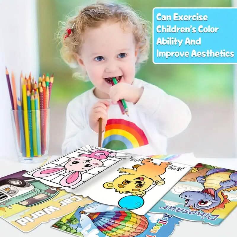 Lot de 30 : Mini-livres de coloriage pour enfants