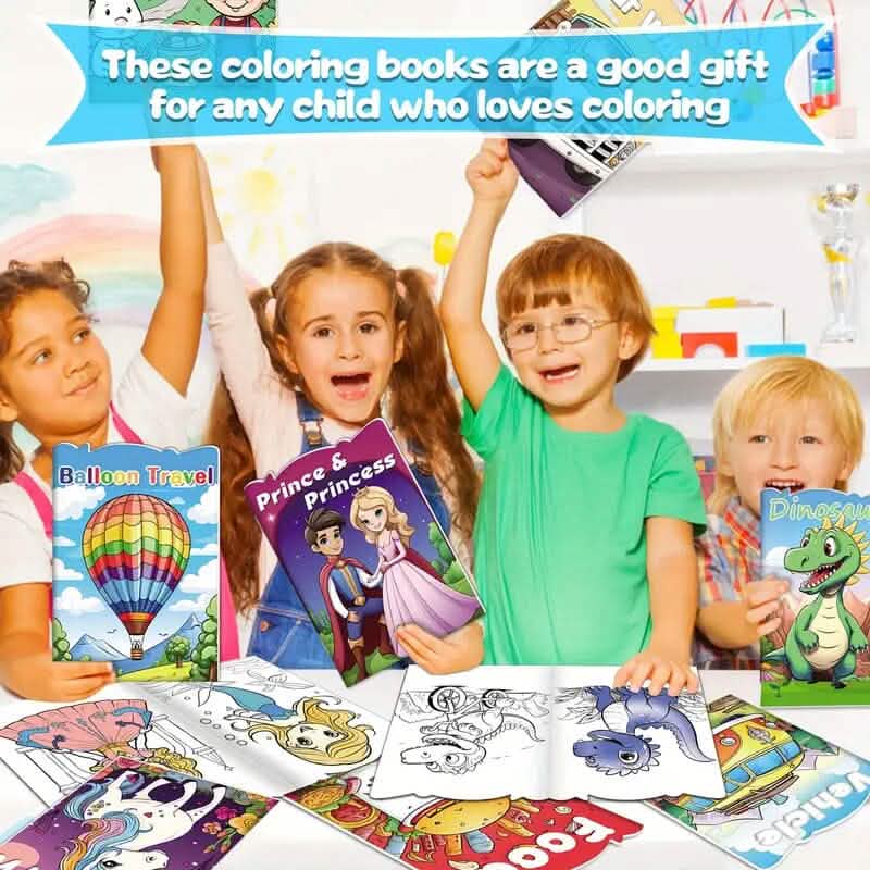 Lot de 30 : Mini-livres de coloriage pour enfants
