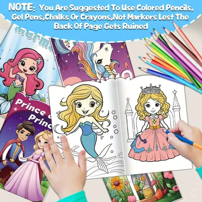 Lot de 30 : Mini-livres de coloriage pour enfants