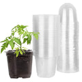 30 pièces : Pots de pépinière en PET pour semis de fleurs avec couvercle et trous de drainage