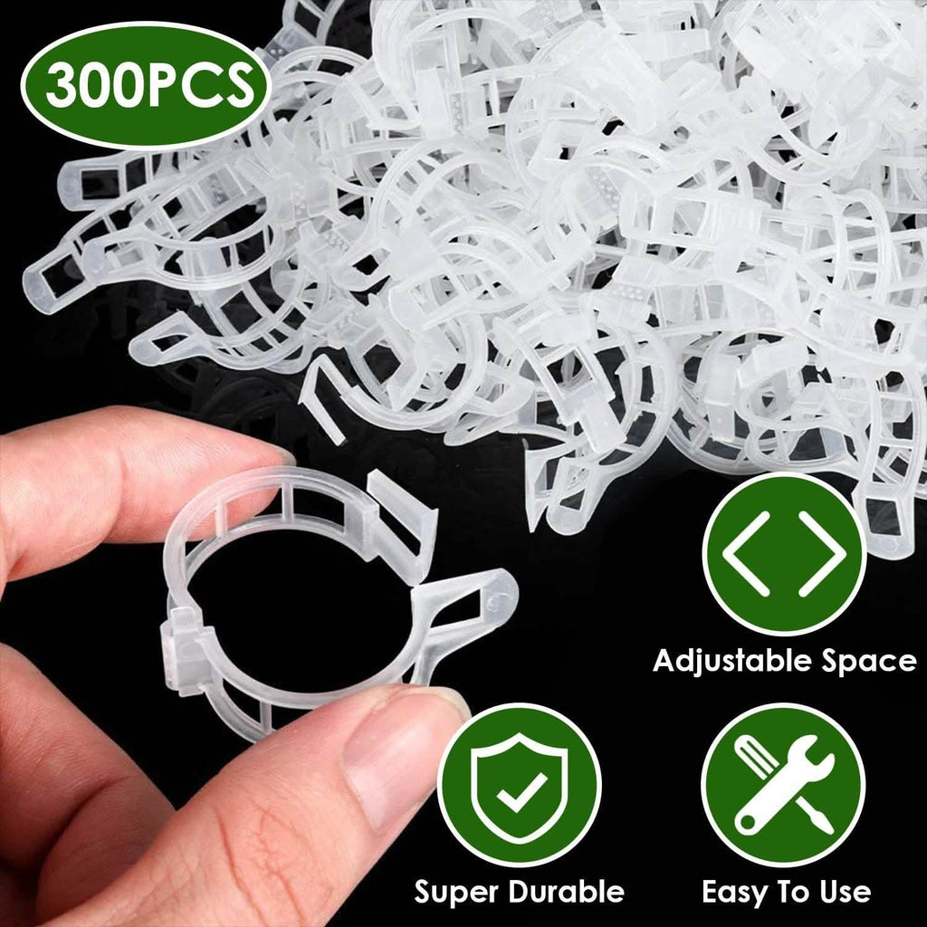 300 pièces : Clips de support pour plantes de jardin