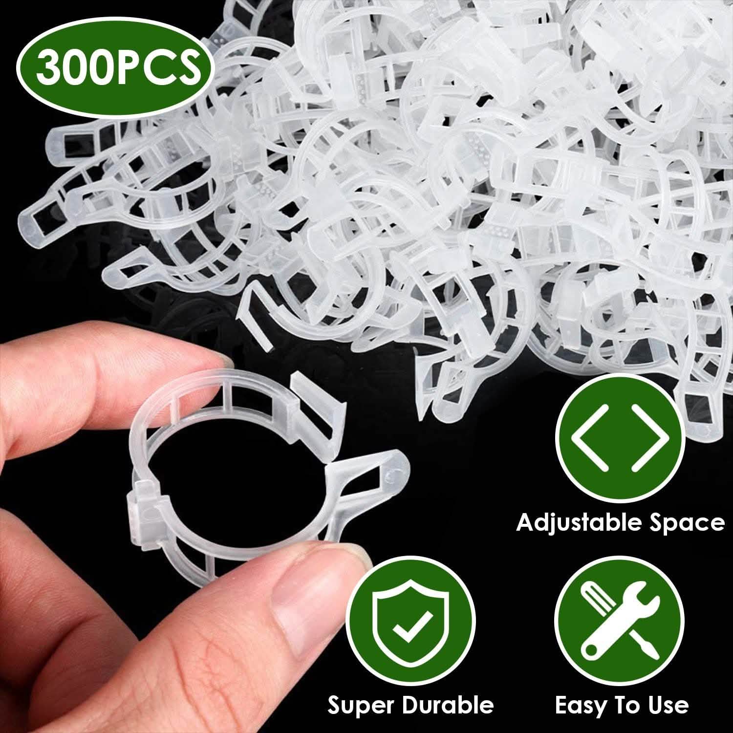 300 pièces : Clips de support pour plantes de jardin