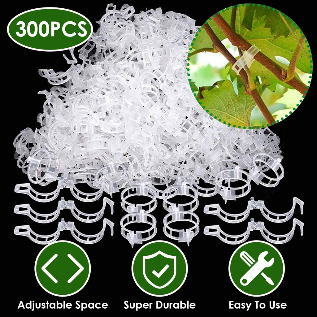 300 pièces : Clips de support pour plantes de jardin