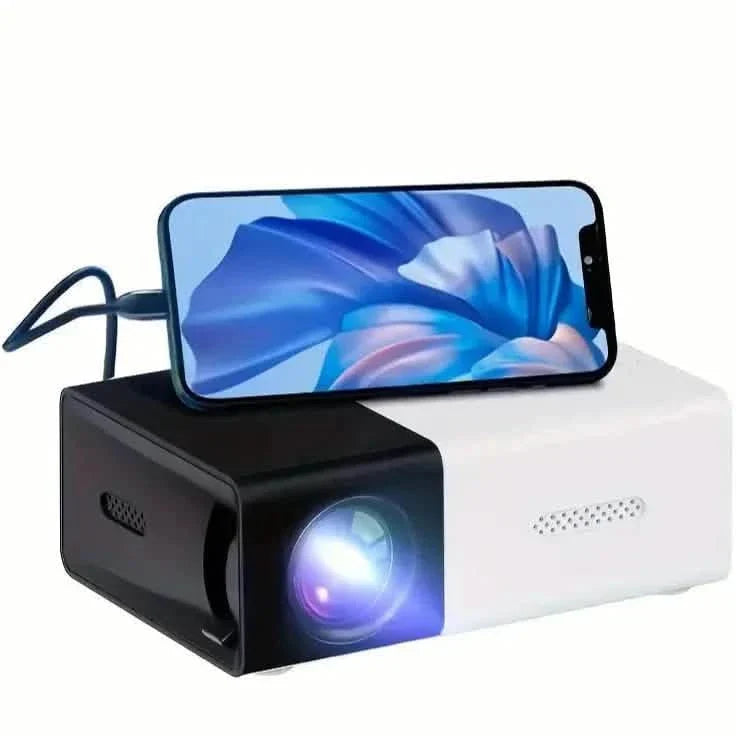 Mini-projecteur HD 3000+ Lumens avec télécommande