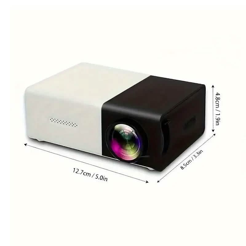 Mini-projecteur HD 3000+ Lumens avec télécommande