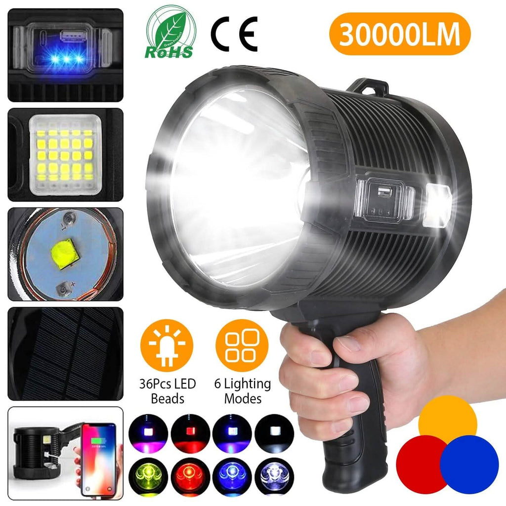 Lampe de poche LED rechargeable 3000 lumens