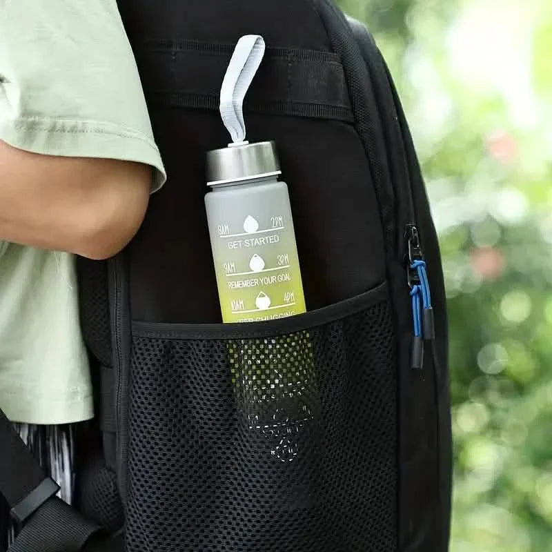 Bouteille d'eau givrée de 300 ml avec paille, couleur dégradée