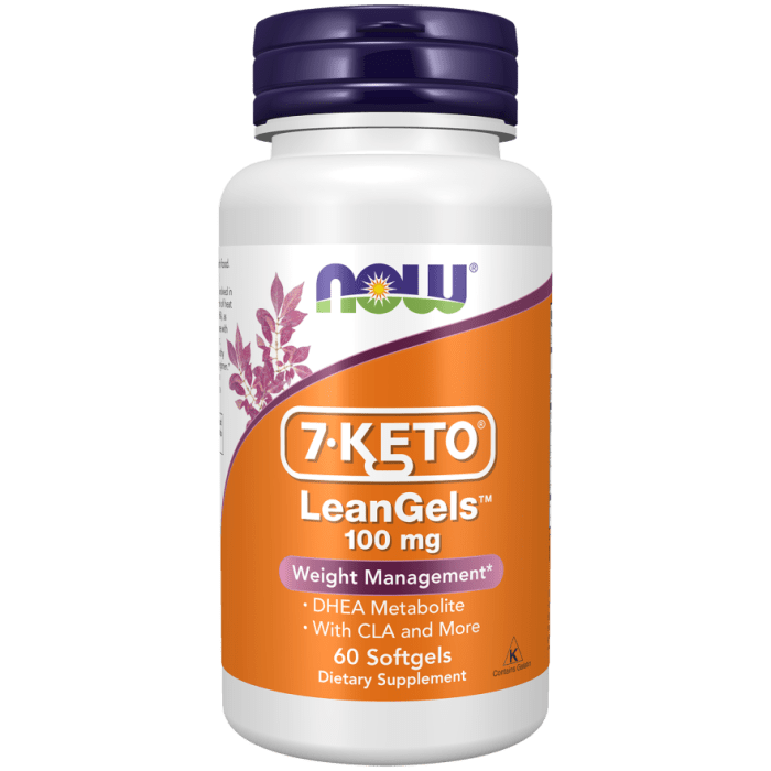 Now Foods 7-Keto LeanGels 100mg 60 Softgels - 3022