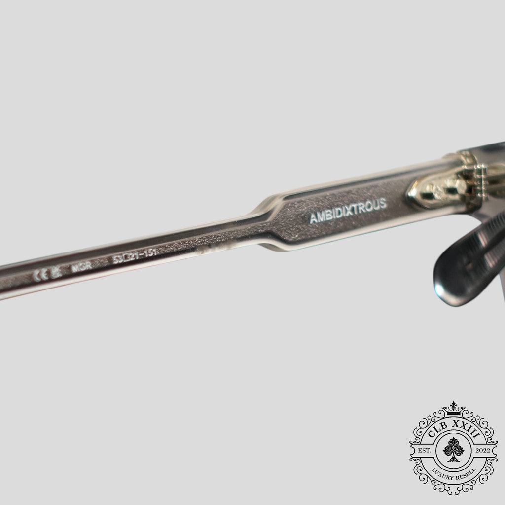 Lunettes ambidextres Chrome Hearts gris mat
