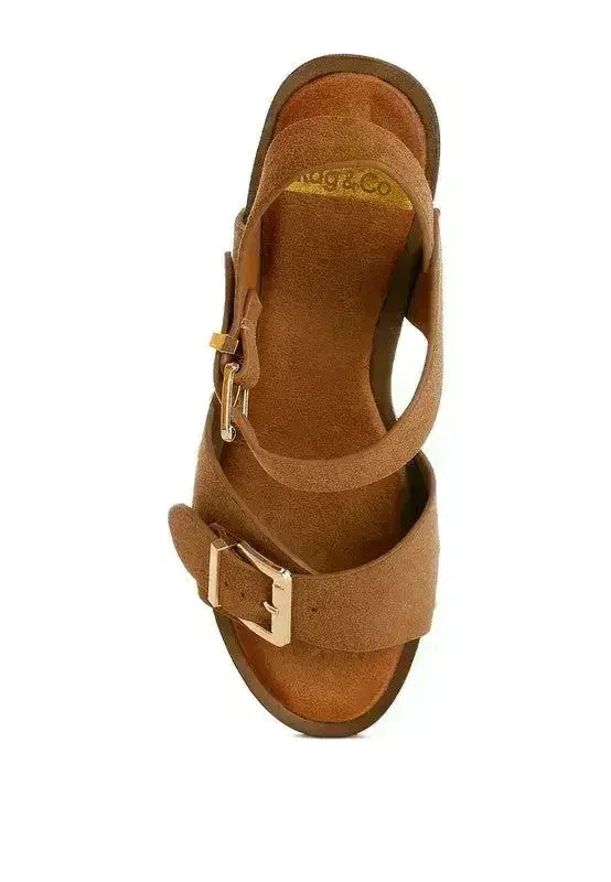 Sandales Sabots en Daim Véritable Lhasa