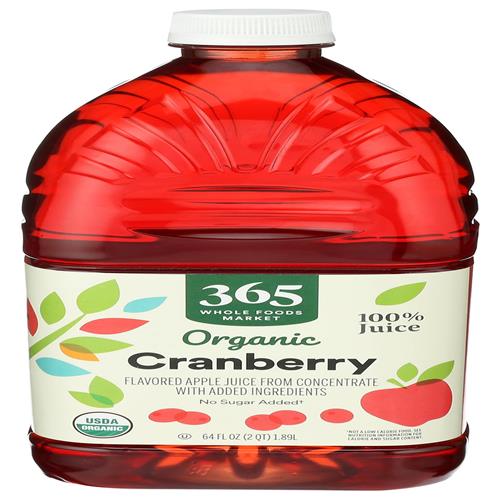 Jus de canneberge et de pomme biologique Whole Foods Market, 64 fl oz