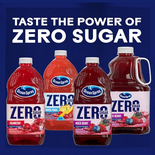 Ocean Spray Zero Sugar Mixed Berry Juice Drink, Cranberry Juice Drink Sweetened With Stevia, 64 Fl Oz Bottle