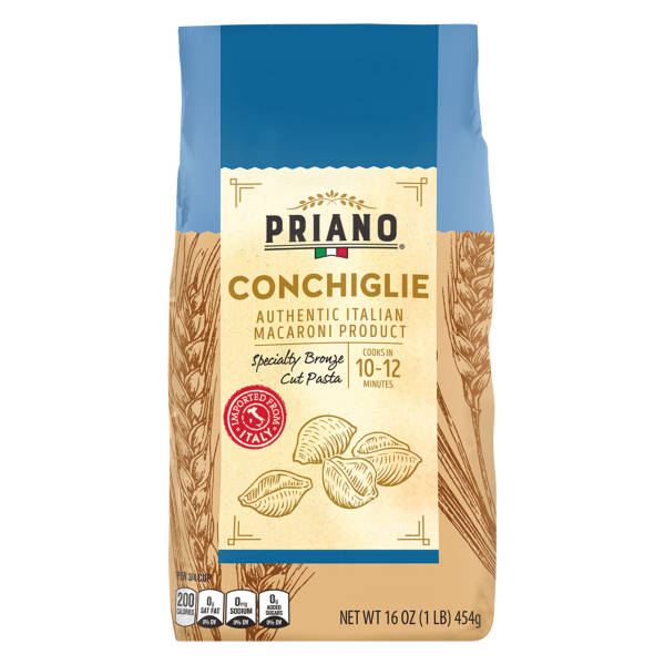 Priano Conchiglie Coupées au Bronze, 450 g