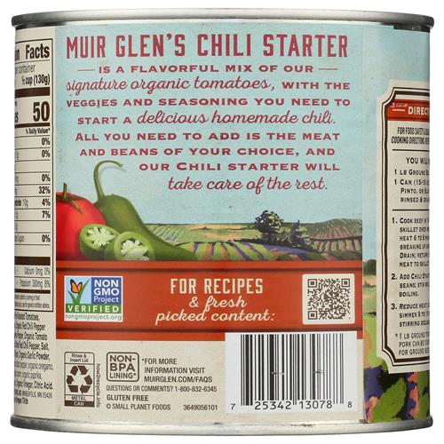 Base à chili bio aux jalapeños Muir Glen, 794 g