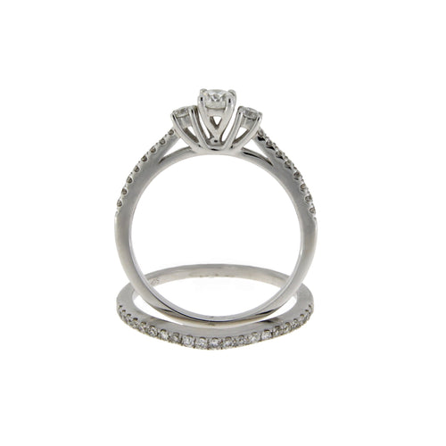 .45ct Diamond Engagement Ring Set 14KT White Gold