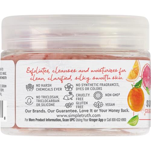 Simple Truth Beauty Crate Gommage exfoliant au sucre Pamplemousse & Orange 7 oz