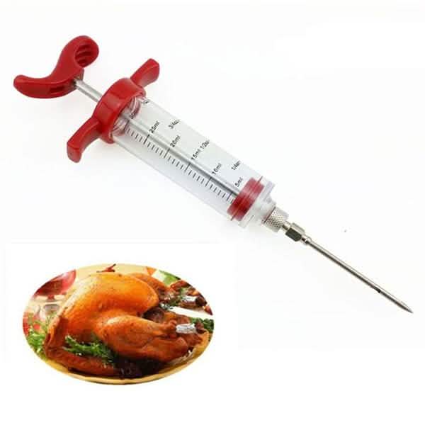 Seringue à injecter l'assaisonnement et la marinade pour viande barbecue 30ml