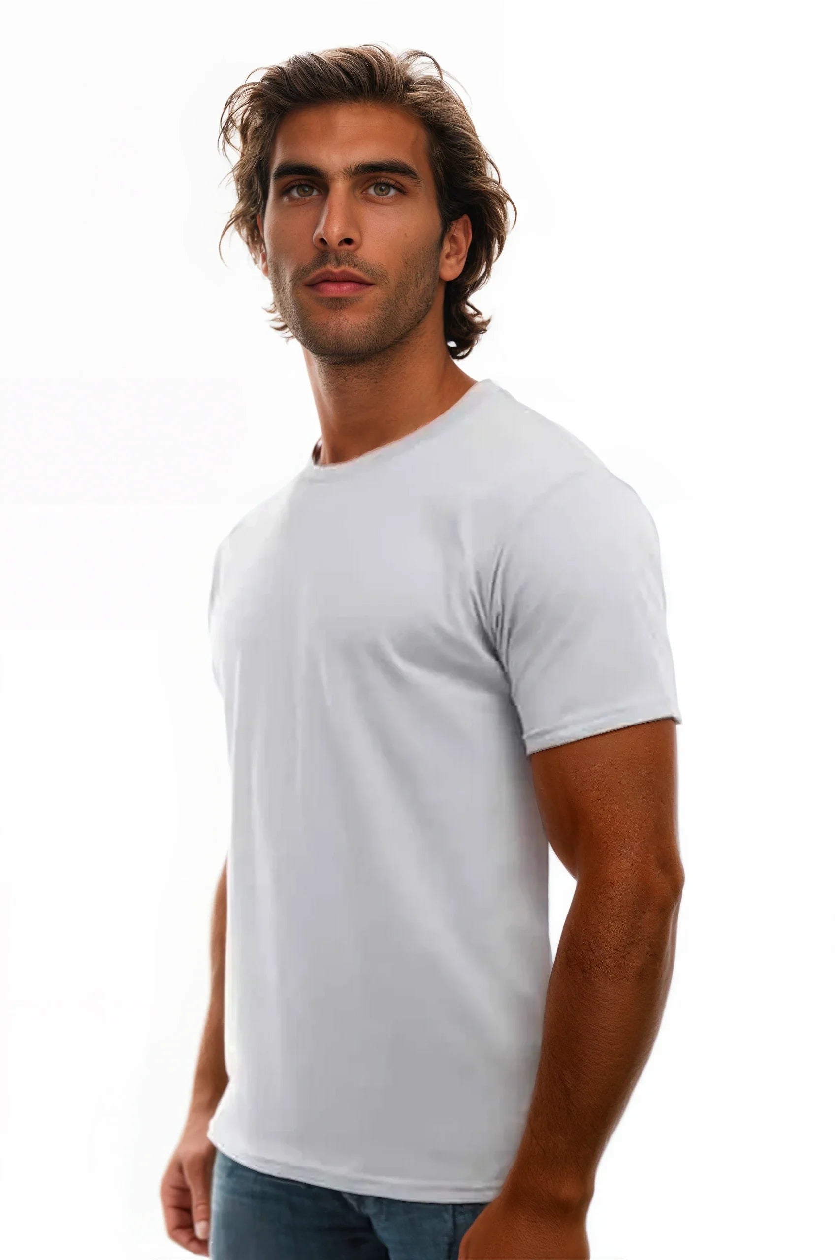 Crew col rond Cotton Perfection 3100 - couleurs foncées
