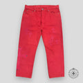Jeans Chrome Hearts à patch Croix Rouge
