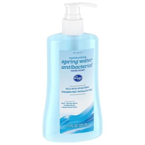 Savon liquide antibactérien pour les mains Kroger parfum eau de source 325 ml