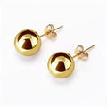 Boucles d'oreilles clous en acier inoxydable hypoallergénique en forme de boule