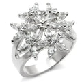 31820 Bague en argent sterling 925 poli miroir avec