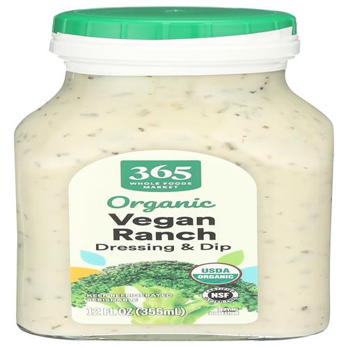 Vinaigrette Ranch végane biologique Whole Foods Market, 355 ml