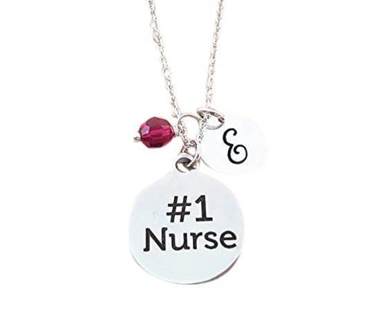#1 Collier personnalisé en argent sterling avec breloque d'infirmière